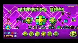 Jugando geometry dash y creando electrodynamix 1.0