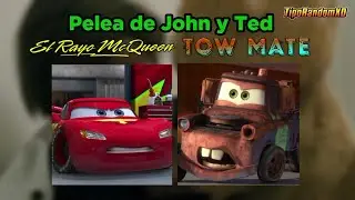 John and Ted fight [Ted] (Lightning McQueen and Mater AI) (Cars 2)