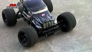 Thunder Tiger MT4-G3 1:8 Electric Monster Truck on road run at Punggol East