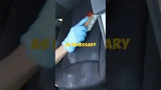 Чистка загрязненных автомобильных сидений БЕЗ использования экстрактора #cardetailing #bmv #bmw