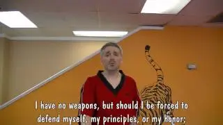 Ed Parker Creed - Pledges and Creeds of Kenpo