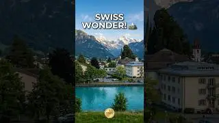 Interlaken Switzerland in 30 Seconds 🌄 | Most Beautiful Place on Earth! #Shorts