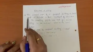 Tamil/Estimation and Costing/sum/plinth area/total cost of building/Exam Preparations