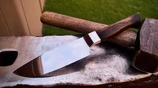 Forging an integral bolster knife
