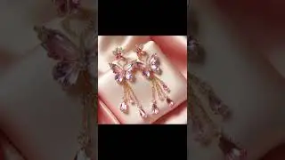 Beautiful Korean earrings design plz like and subscribes my YouTube channel#viralvideo#koreanearring