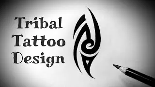 How to draw a tribal tattoo easy design step by step Drawing tribal tattoos (design)on paper simple