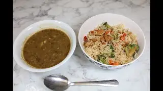 Fried Rice Mix served with Moth Beans Soup