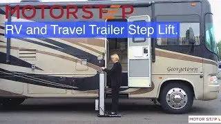 Motorstep RV and Travel Trailer Step Lift.
