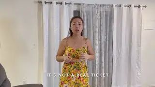 Fake lottery ticket