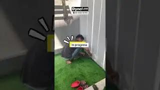 Installation Artificial Grass Part 2  #homeimprovement #homerenovation