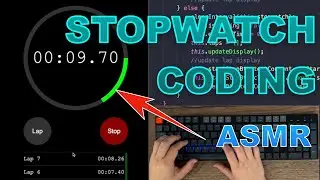 ASMR Programming - Stopwatch App like iOS using JavaScript - No Talking
