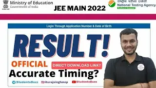 JEE mains 2022 Result😱&bull; NTA JEE Main 2022 Result Confirm Time?&bull; How to check JEE main 2022 result!