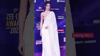 Golden BLOUSE 👚 White SAREE🥻Mein ANANYA PANDAY ka JALWA 💥 #ananyapandey #sareefashion #indianwear