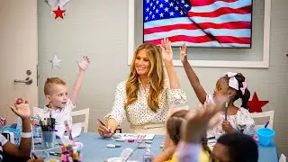 Melania Trump's Heartwarming Hospital Visit with Kids | 'Be Best' Initiative