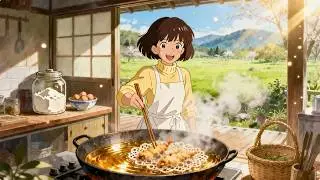 Awakening from Snow: Cooking Fukinotou Tempura in the Snow 🌿 | Ghibli Style ASMR ❄️