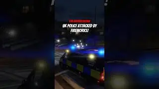UK police get attacked by FIREWORKS! Broken Britain #fivem #police #gta