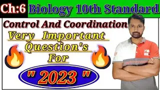 Control And Coordination|Very Important Qns/Ans|10th Standard|Biology|CBSE|KVPY|#ScienceEra