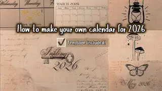 Make Your Own 2026 Calendar at Home (template included) 📆