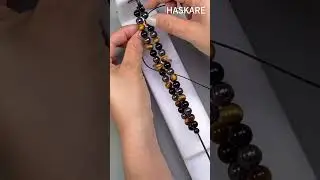 Bead Bracelet braiding skills sharing Hand-woven basics teaching #bracelet #diybeads #shorts  #beads