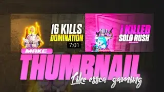 MAKE THIS AMAZING THUMBNAIL ON ANDROID|  MAKE THUMBNAIL LIKE ESCA GAMING| @escagaming #escagamimg