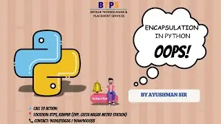 Encapsulation in python || #btpskanpur #education #python #coding  #it