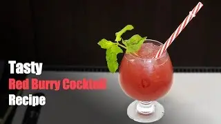 Red Berry Cocktail | Easy Drink Recipe