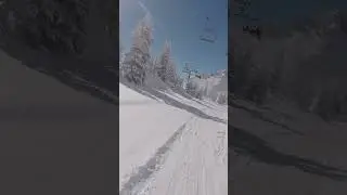 Snowbird Continuing Down Packed Snow! #snowbird #snowboard #snow #packed #powder #pow #pillow
