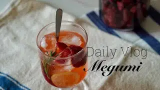 [Megumi Life]  Starting a Summer without fear || Strawberry Sandwich and strawberry soda