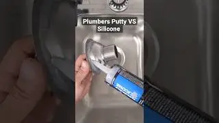 Which do you prefer. Plumbers putty or silicone for sealing drains. #shorts #plumbing #diy