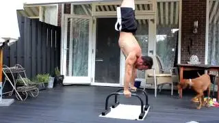 10 90 Degree Push-ups World record at 90kg BW!