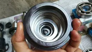 Membuat live center dan bullnose center lathe machine part 7.