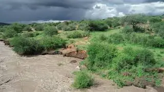 Flooded Ewaso Nyiro River