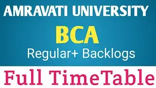 BCA Timetable Amravati University Latest News ||Exam Update|| Final year exam news|| SGBAU|| 2020