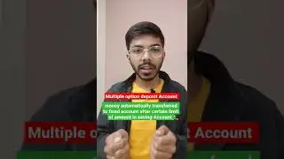 Multiple option deposit Account | Class 11th business studies | Explained in hindi | #shorts