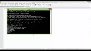 GET INTO PACKAGE.JSON FILE & INSTALL PACKAGES
