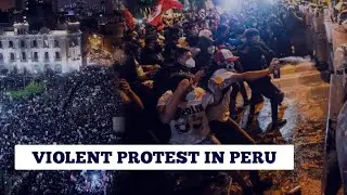 Violent protest in peru against new leader | Two people died and dozens  were wounded | news.