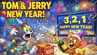 New Year Chaos 🎉😂 | Tom & Jerry Style Funny Cartoon Short | 2026 Celebration Madness