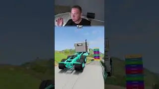 ТЕСТ МАШИН ПРОТИВ КОНТЕЙНЕРОВ в Бименджи драйв / beamng.drive?! #shorts