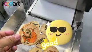 Wafle Cookies Printing | S542 HIGH-SPEED FOOD PRINTER | Foodprinttech
