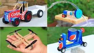 Matchbox 4 Best Rc powerful invention | How to make JCB Tractor Machine & Durga Puja Tractor trolley