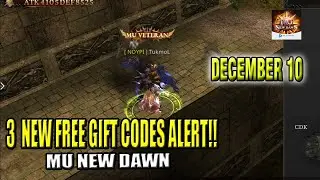 3 NEW FREE GIFT CODES ALERT!! (Dec. 10) - MU New Dawn (English Subs)