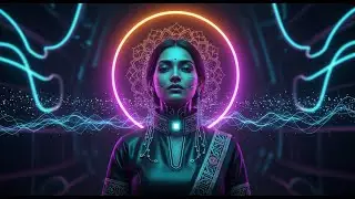 NEON TEMPLE  Cybernetic Indian EDM | Digital Sitar, Mantra Chants & Sub-Bass Drops #electronicmusic