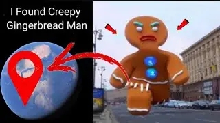 I found creepy Gingerbread man on Google Earth and Google Maps #universalskt #googleearth #map