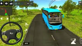 New bus driving 3d game 👍 New euro coach bus simulator || indian bus driving game