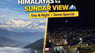 One place two moods — Himalayas Day & night view🌌 😍