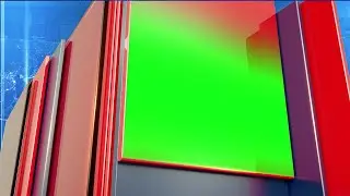 Red Block Panels Political Pomo with Green Screen and Plain Version | FREE TO USE | iforEdits