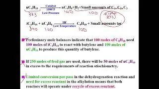 Alternative allocations in manufacturing of octance from butane