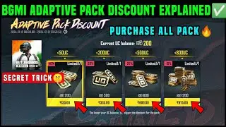 ADAPTIVE PACK DISCOUNT BGMI / HOW TO PURCHASE UC ADAPTIVE PACK IN BGMI / ADAPTIVE PACK NOT SHOWING
