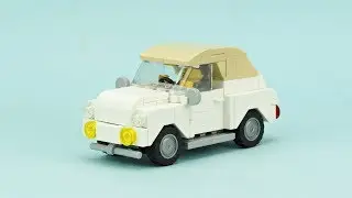 LEGO White Vintage Car MOC Building Instructions