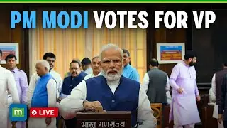 LIVE: PM Modi Votes in Vice-Presidential Election 2025 | CP Radhakrishnan vs B Sudershan Reddy